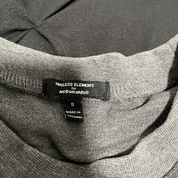 McDonald’s Men’s Small Shirt Gray Uniform Pocket Timeless Elements Extra Button - Picture 4 of 7